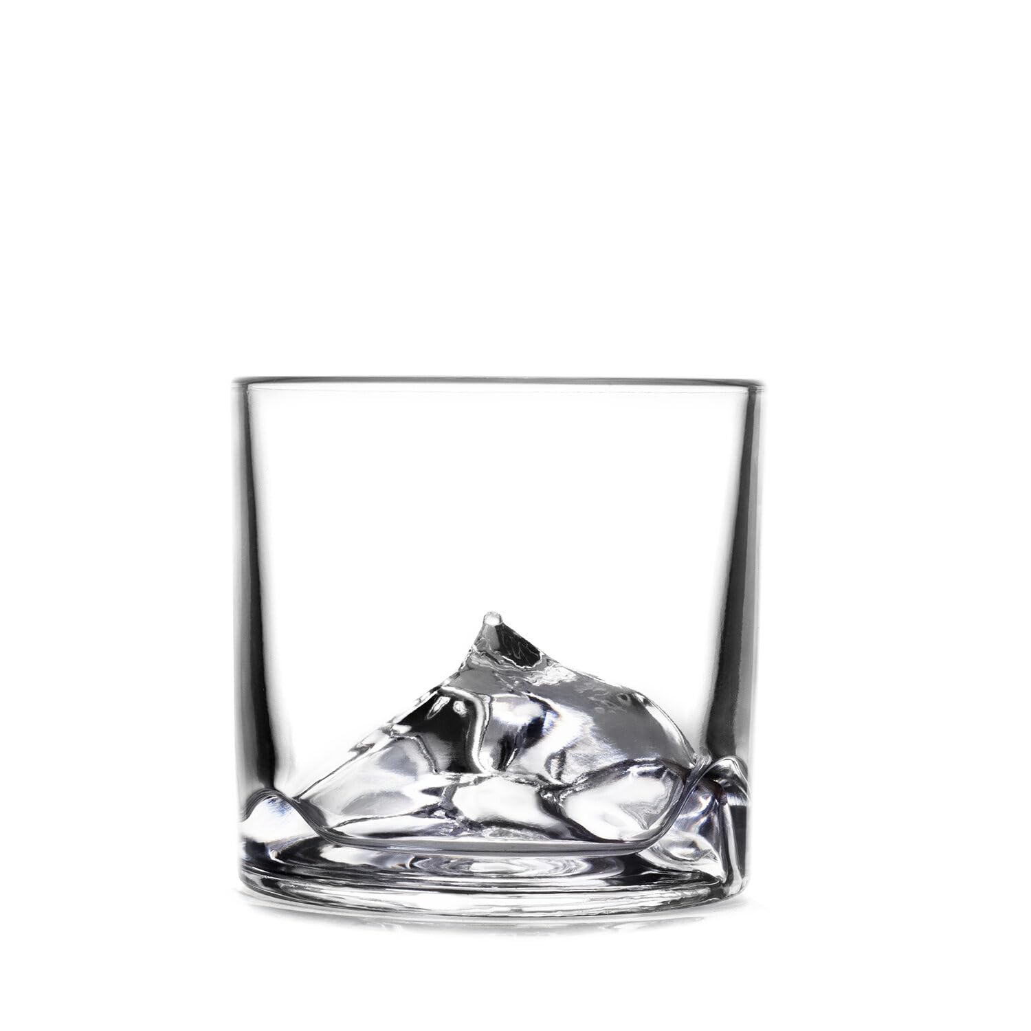 LIITON Heavy Crystal Whiskey Glasses Gift Set, Thick Freezable Bourbon Glass 1lb Each, Premium Whiskey Gifts for Men, Frozen Crystal Chills Cocktails Featuring Grand Canyon Glasses Set of 2, 10 oz