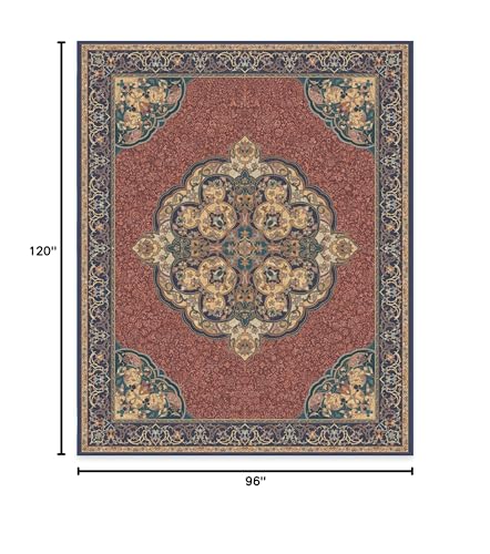 RUGGABLE Disney Traditional Mickey Mouse Washable Rug - Perfect Area Rug for Nursery Playroom Kids Room - Pet & Child Friendly - Stain & Water Resistant - Damask Grey 3&