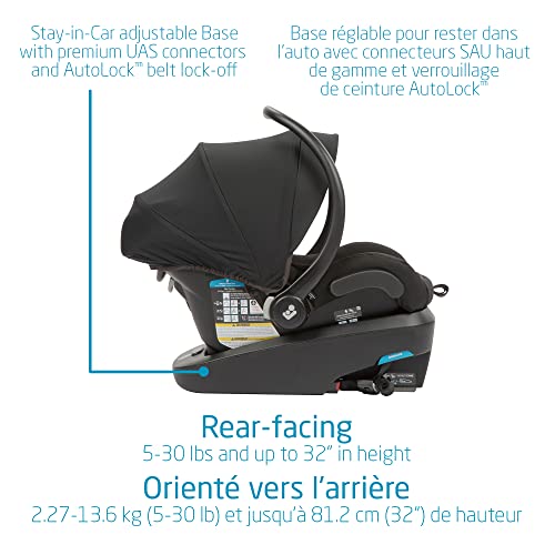 Maxi-Cosi Zelia Max 5-in-1 Modular Travel System, Carraige mode, Reversible toddler seat, Use from birth, Mico infant car seat (included), Polished Pebble