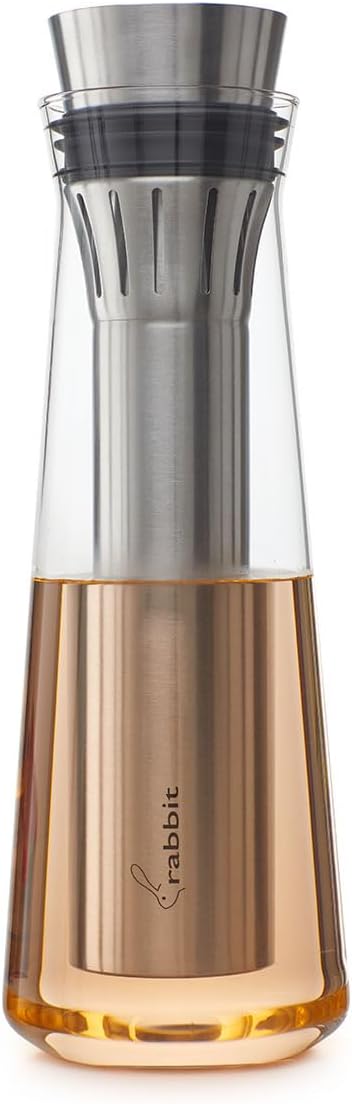 Rabbit Glass Wine Chilling Carafe Chills and Aerates Wine 750 ml capacity