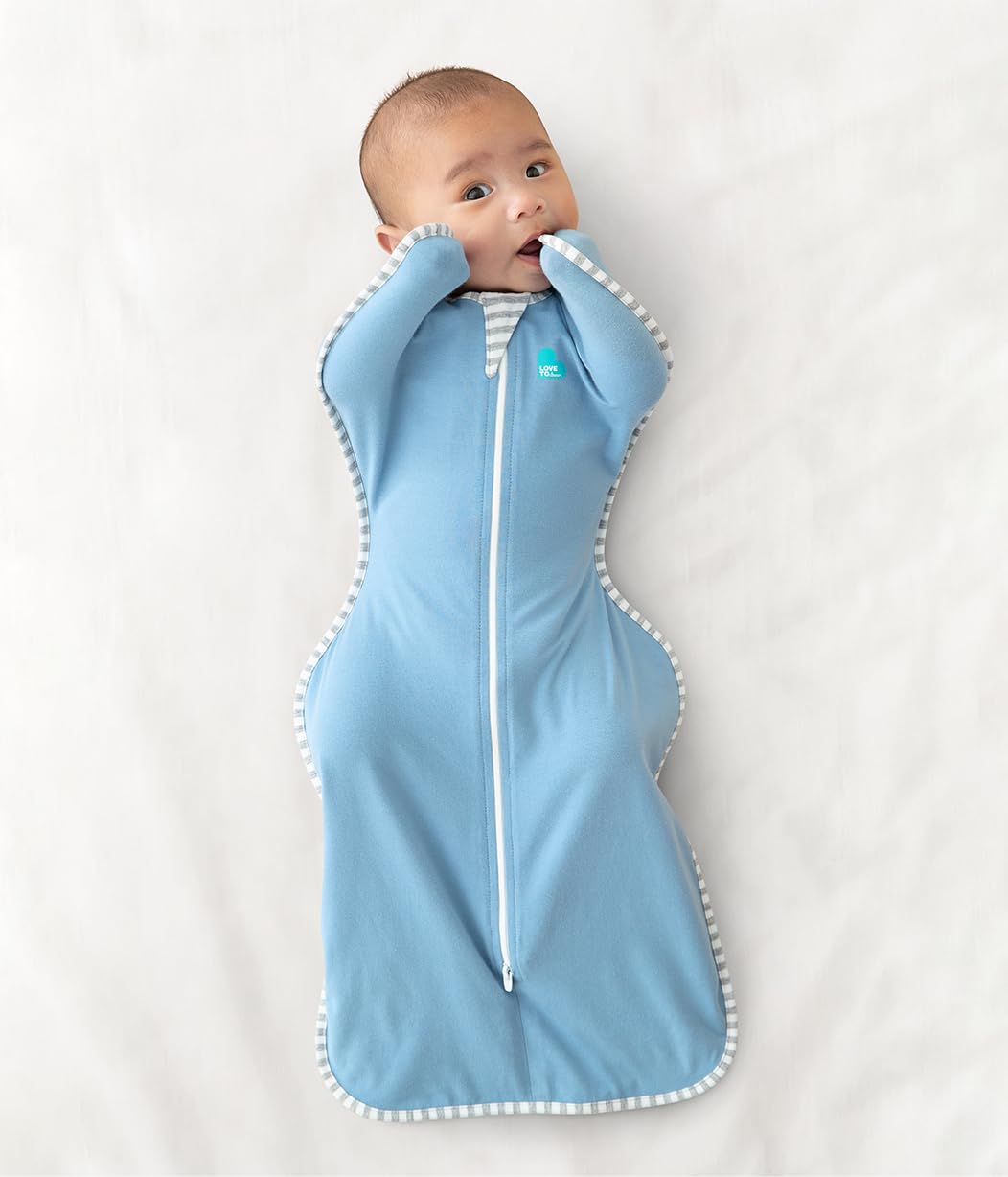Love to Dream Swaddle UP, Baby Sleep Sack, Self-Soothing Swaddles for Newborns, Improves Sleep, Snug Fit Helps Calm Startle Reflex, New Born Essentials for Baby, 5-8.5 lbs, Sand Dollar