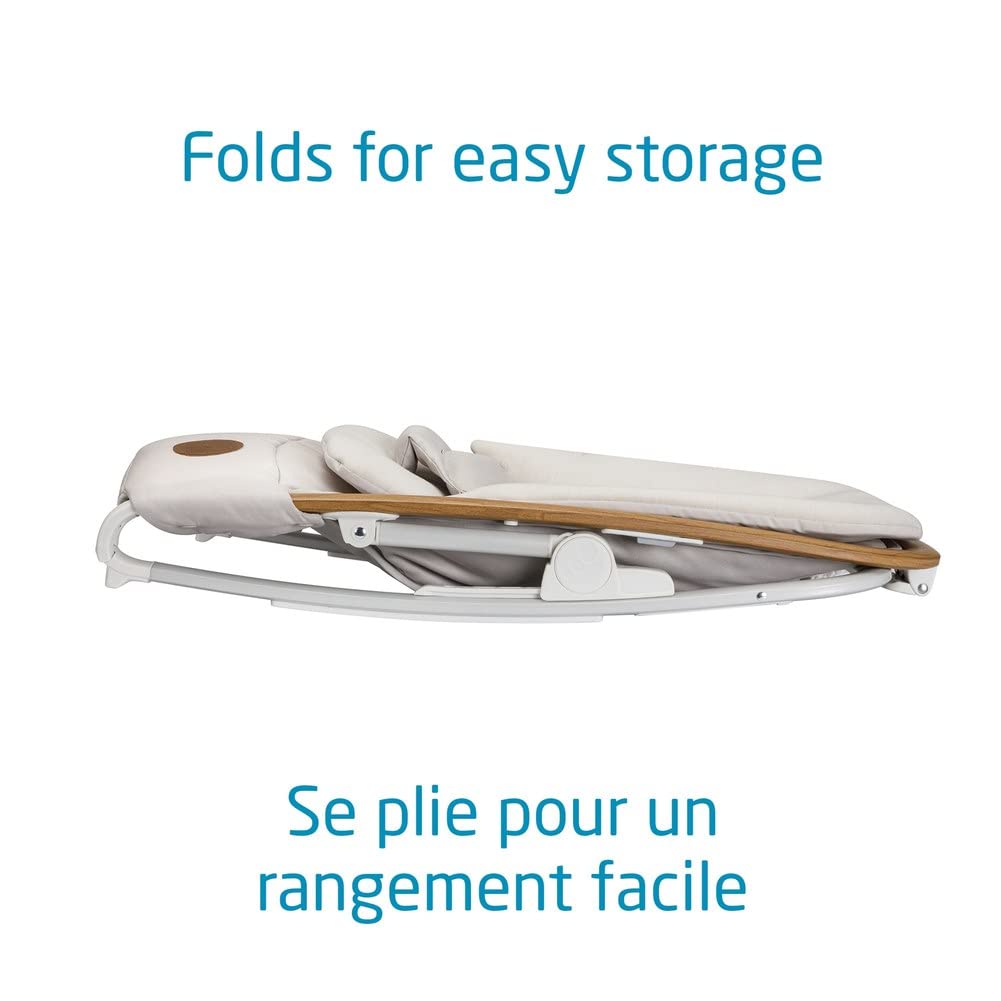 Maxi-Cosi 2-in-1 Kori Rocker, folds flat, travel, washable fabrics, Sand Horizon