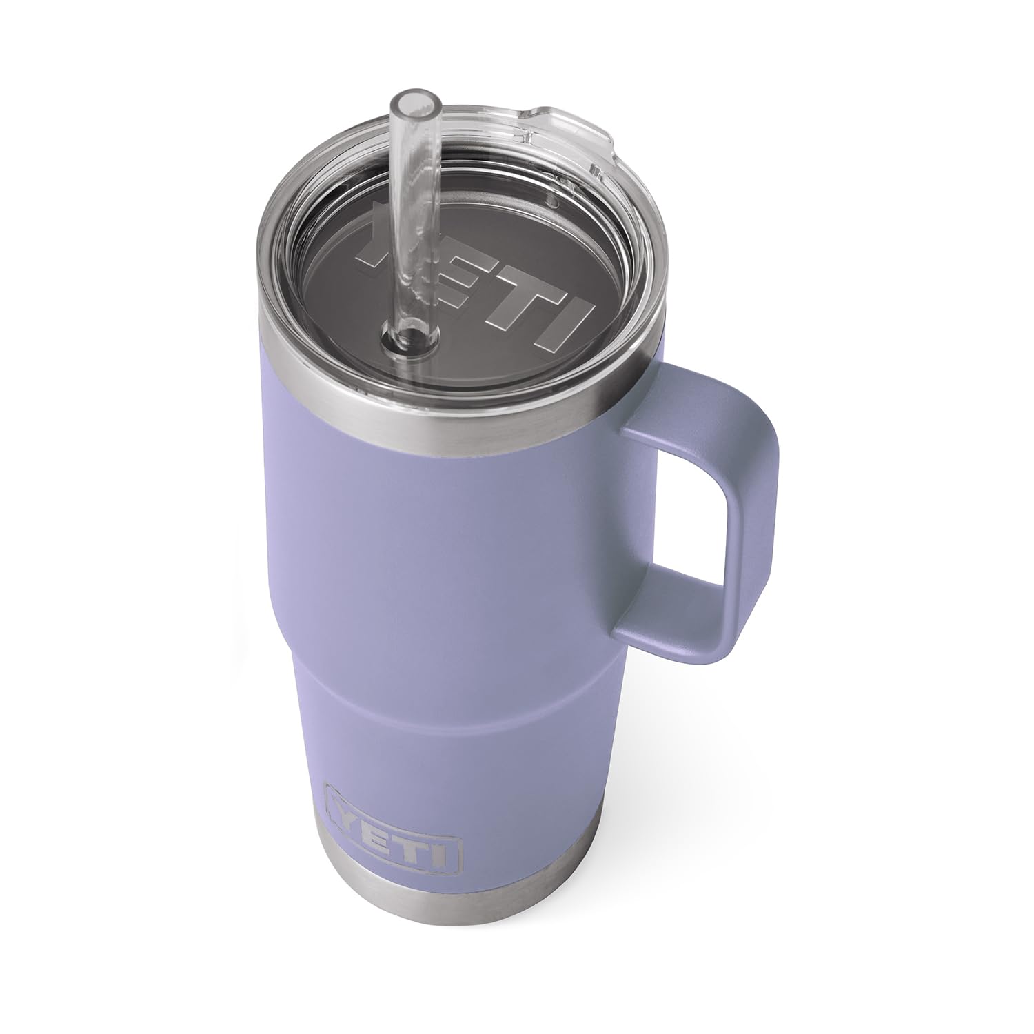 YETI Rambler Tumbler with Handle and Straw Lid, Vacuum Insulated Travel Mug, Stainless Steel