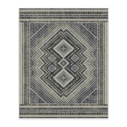 RUGGABLE Kaden Washable Rug - Perfect Vintage Area Rug for Living Room Bedroom Kitchen - Pet & Child Friendly - Stain & Water Resistant - Amber Red 3&