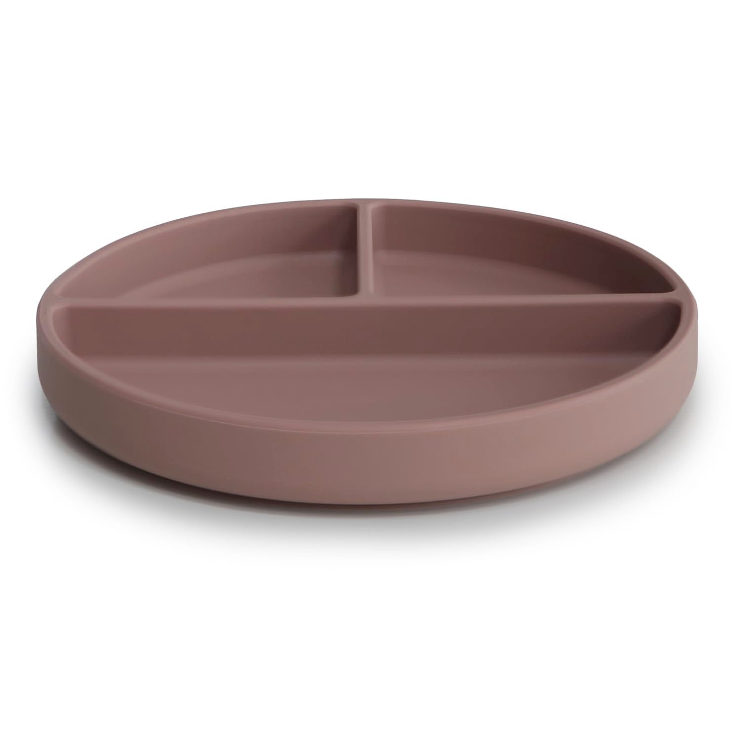 mushie Silicone Suction Plate | BPA-Free Non-Slip Design (Ivory)