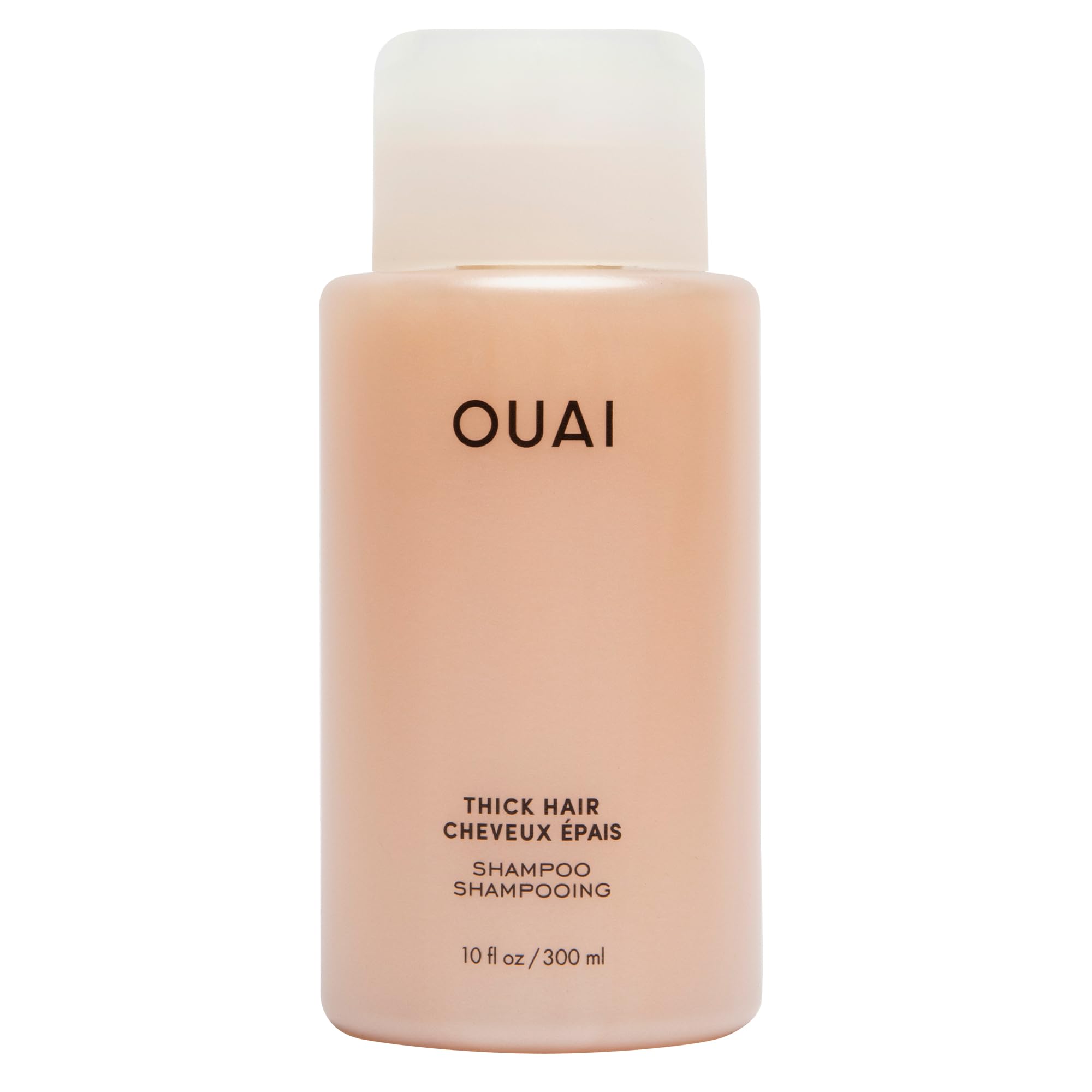 OUAI Fine Shampoo - Volumizing Shampoo with Strengthening Keratin, Biotin & Chia Seed Oil for Fine Hair - Delivers Clean, Weightless Body - Paraben, Phthalate & Sulfate Free Hair Care - 10 fl oz
