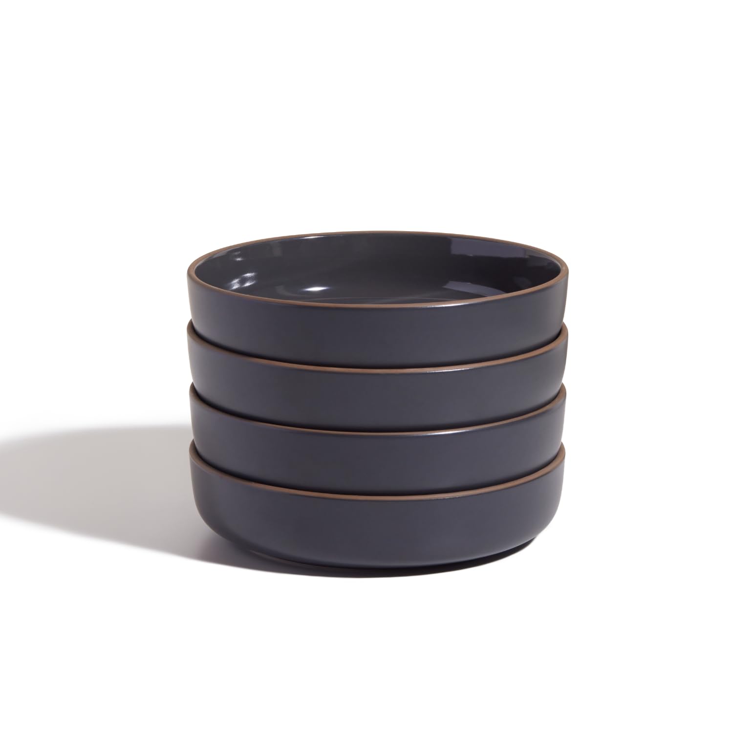 Our Place Dinner Bowls - Set of Four 8.5" Handcrafted Ceramic Bowls | Half-Plate, Half-Bowl Design for Pasta, Salads, & More | Chip-Resistant, Restaurant-Grade, Stackable | Steam