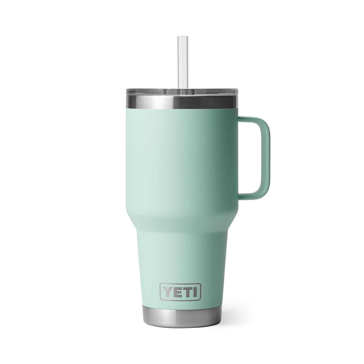 YETI Rambler Tumbler with Handle and Straw Lid, Vacuum Insulated Travel Mug, Stainless Steel