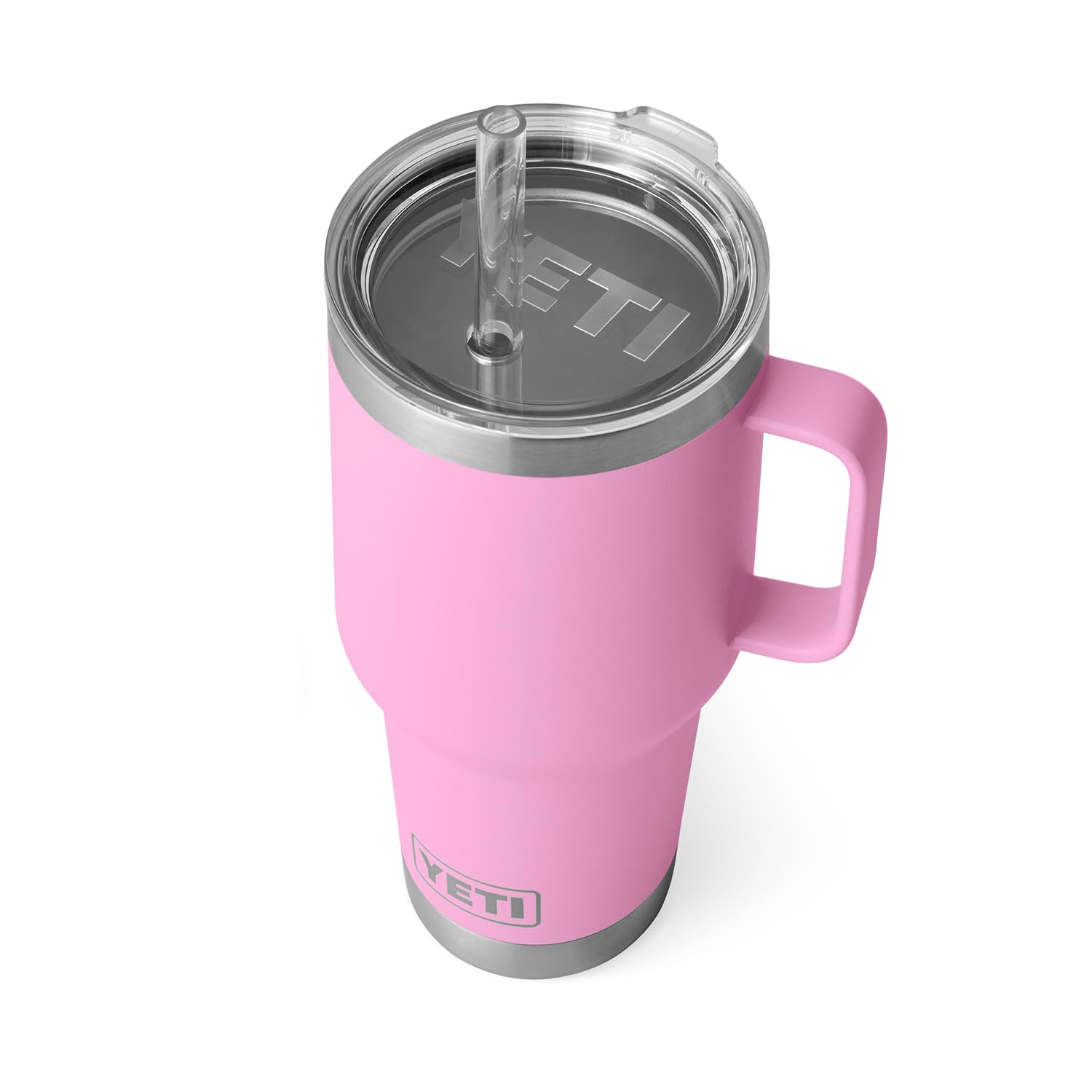 YETI Rambler Tumbler with Handle and Straw Lid, Vacuum Insulated Travel Mug, Stainless Steel
