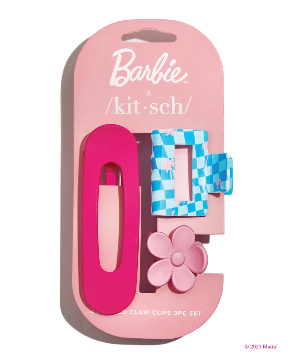 Kitsch Large Assorted Hair Clips for Women - Medium Open Shape Hair Claw Clips for Thick Hair | Small Open Shape Hair Clip & Big Claw Clip for Teen Girls | Hair Styling Accessories, 3 pcs