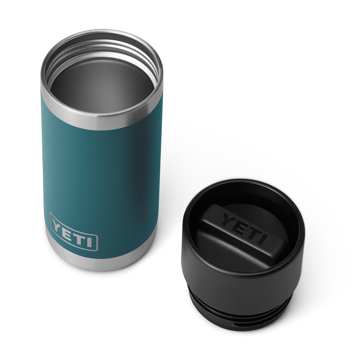 YETI Rambler 12 oz Bottle, Stainless Steel, Vacuum Insulated, with Hot Shot Cap