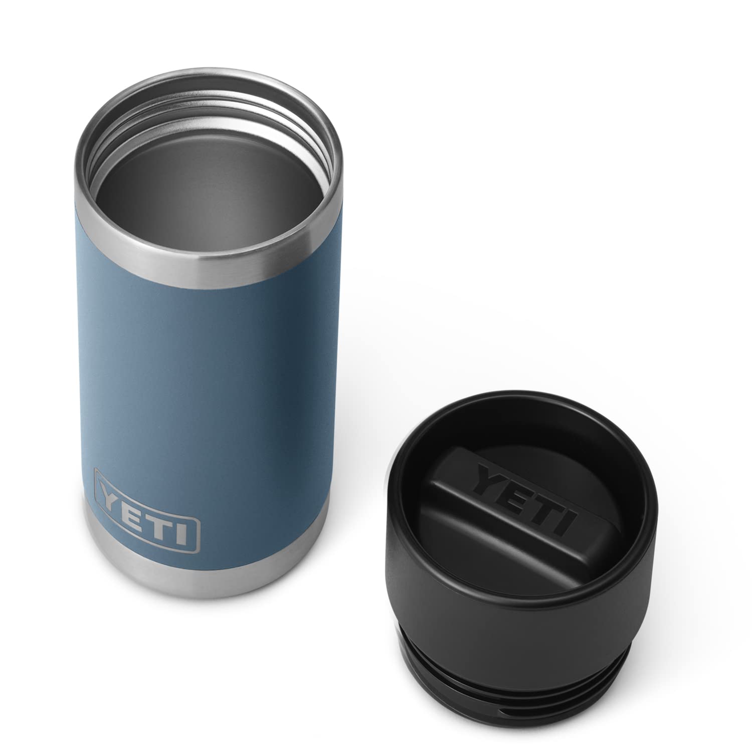 YETI Rambler 12 oz Bottle, Stainless Steel, Vacuum Insulated, with Hot Shot Cap