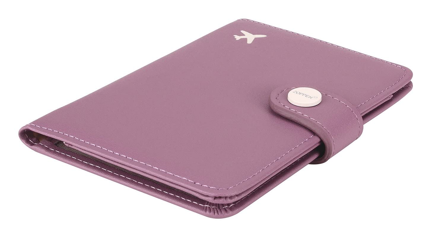Zoppen RFID Blocking Travel Passport Holder Cadanian Passport Cover Slim Id Card Case (