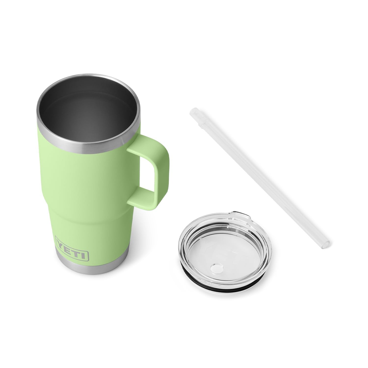 YETI Rambler Tumbler with Handle and Straw Lid, Vacuum Insulated Travel Mug, Stainless Steel