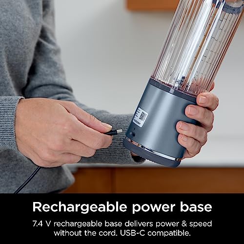 Ninja Blast Portable Blender, Cordless, 18oz. Vessel, Personal Blender For-Shakes and Smoothies, BPA Free, Leakproof-Lid and Sip Spout, USB-C Rechargeable, Dishwasher Safe Parts, Tinted Pink, BC151PK