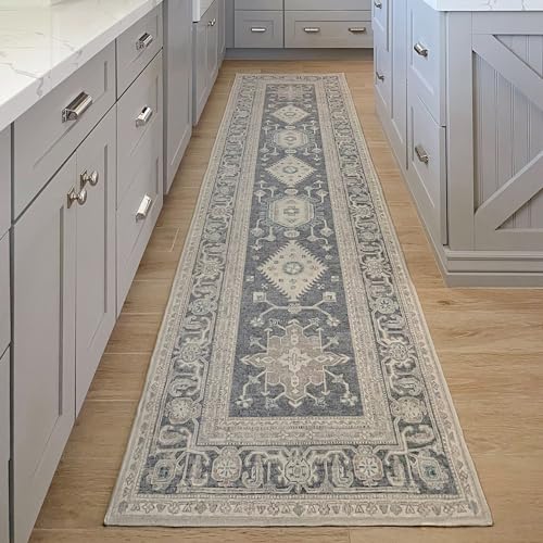 RUGGABLE – Cambria Ruby – Machine Washable Runner Rug – Pet & Child Friendly – Stain & Water Resistant – Non-Slip – 2.5&