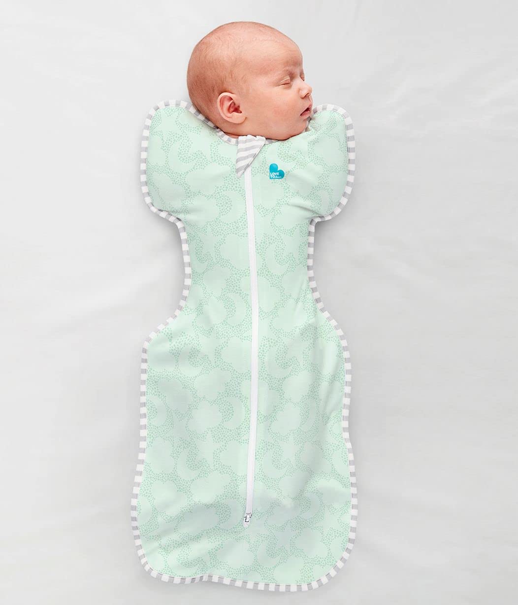 Love to Dream Swaddle UP, Baby Sleep Sack, Self-Soothing Swaddles for Newborns, Improves Sleep, Snug Fit Helps Calm Startle Reflex, New Born Essentials for Baby, 5-8.5 lbs, Sand Dollar