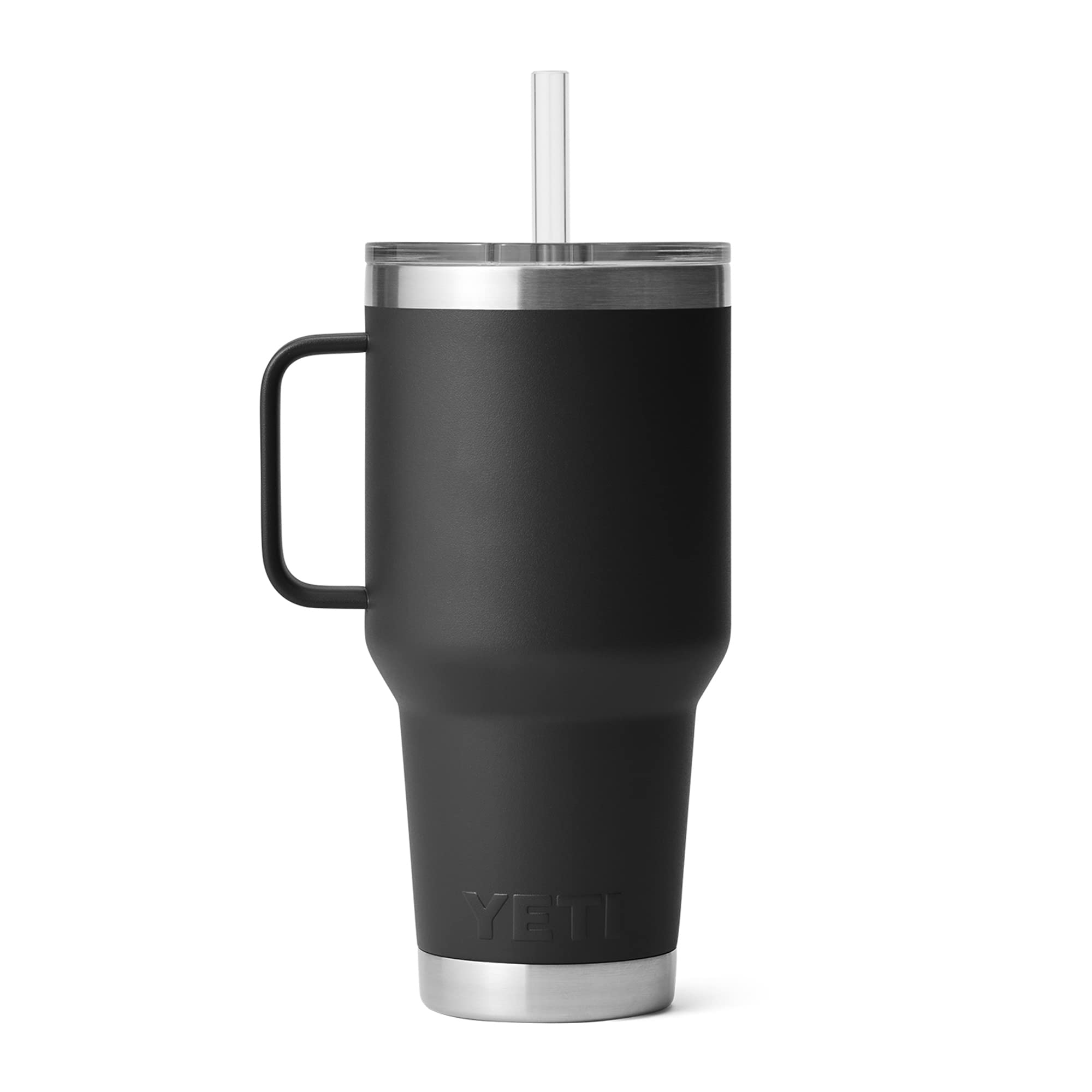 YETI Rambler Tumbler with Handle and Straw Lid, Vacuum Insulated Travel Mug, Stainless Steel