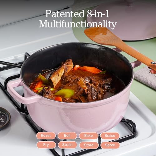 Our Place Perfect Pot - 5.5 Qt. Nonstick Ceramic Sauce Pan with Lid | Versatile Cookware for Stovetop and Oven | Steam, Bake, Braise, Roast | PTFE and PFOA-Free | Toxin-Free, Easy to Clean | Steam