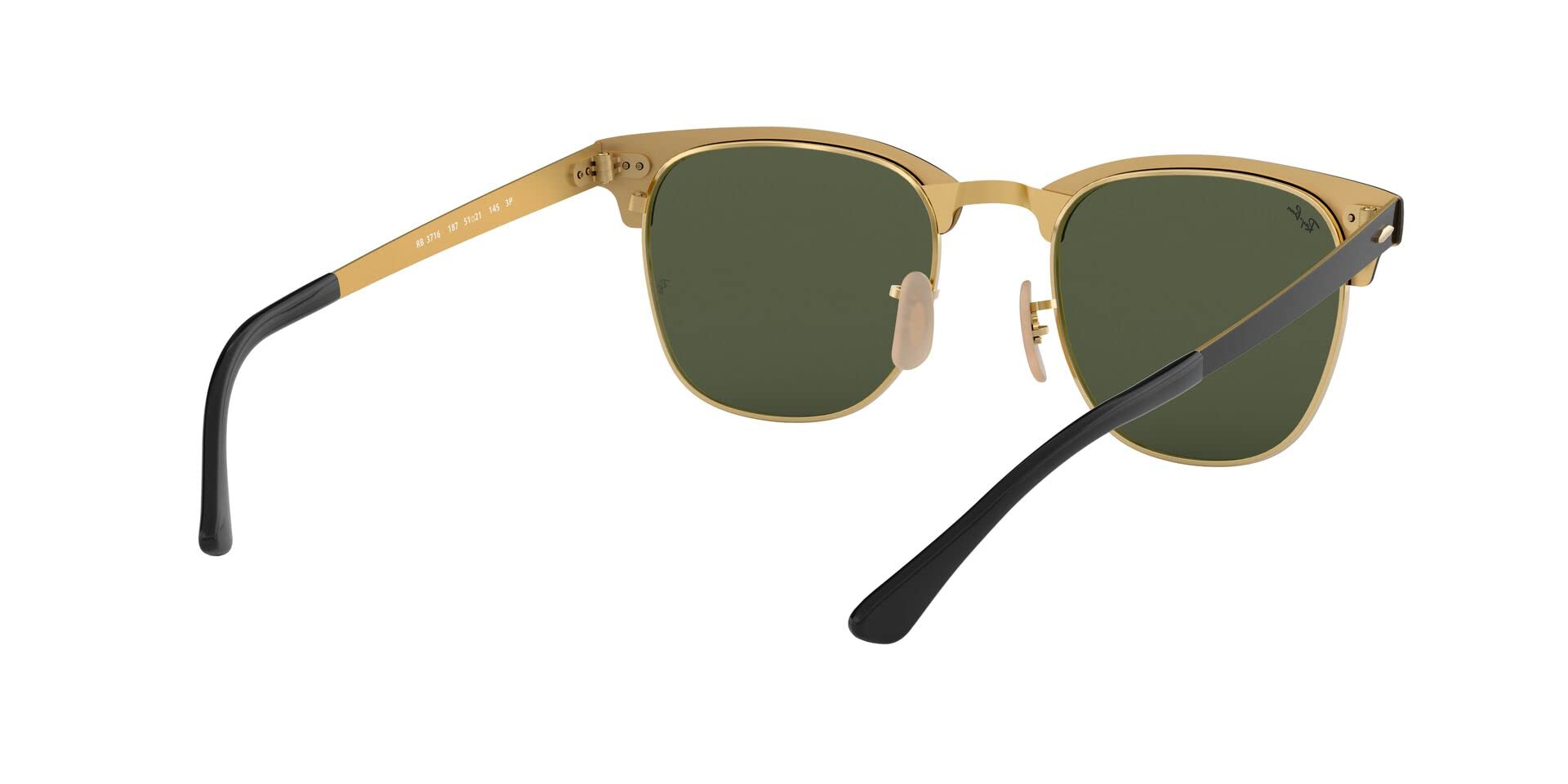 Ray-Ban RB3716 Clubmaster Metal Square Sunglasses