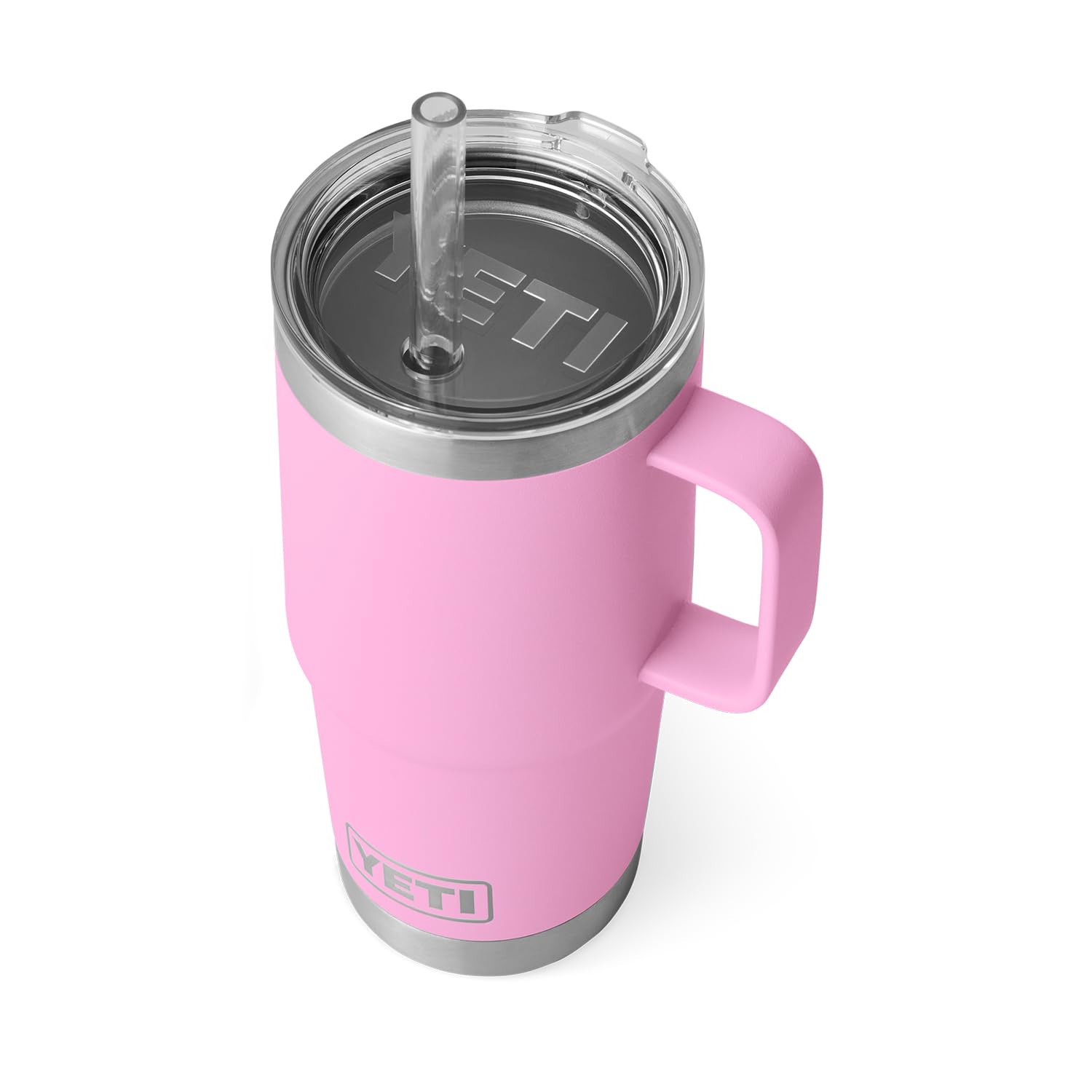 YETI Rambler Tumbler with Handle and Straw Lid, Vacuum Insulated Travel Mug, Stainless Steel