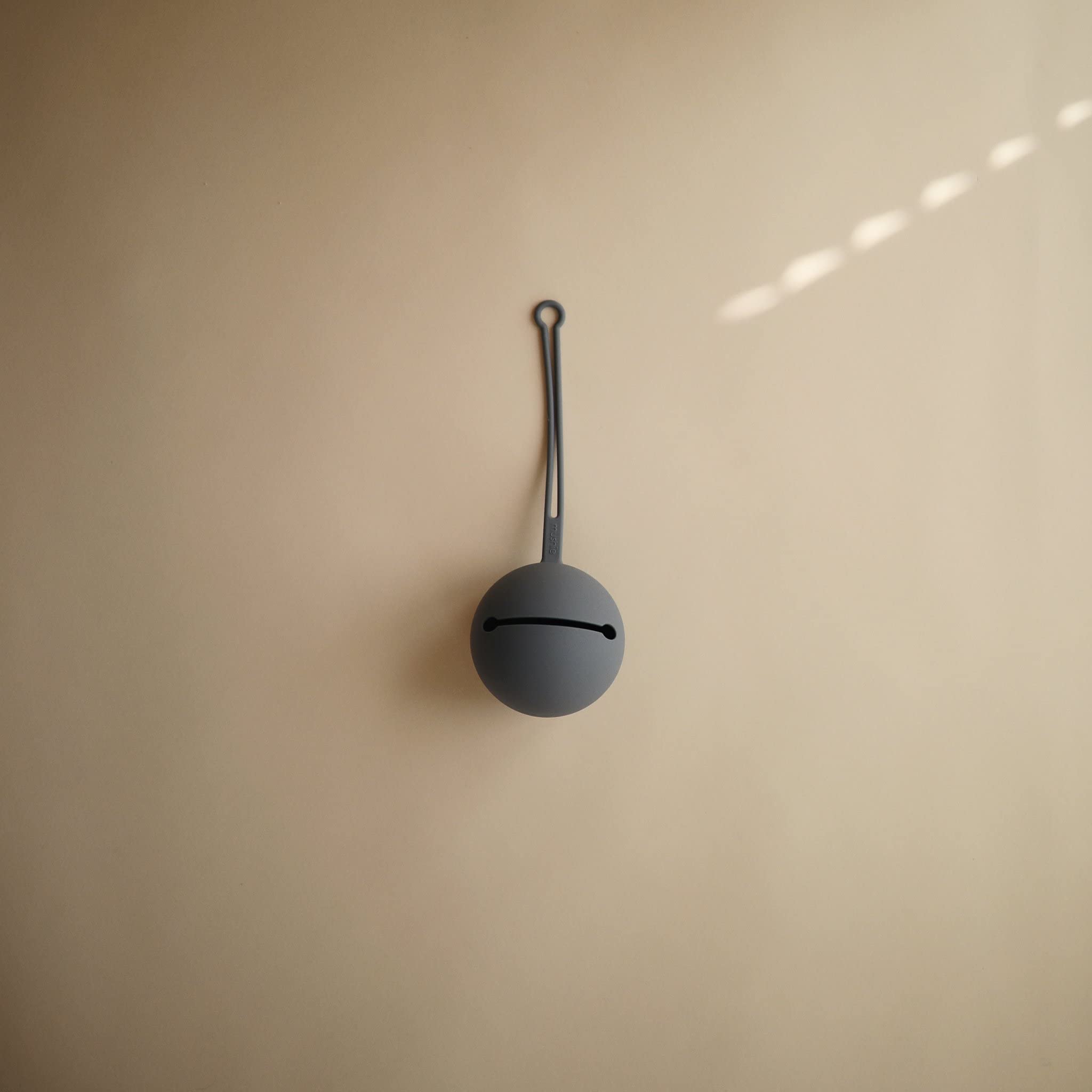 mushie Silicone Pacifier Holder Case (Shifting Sand