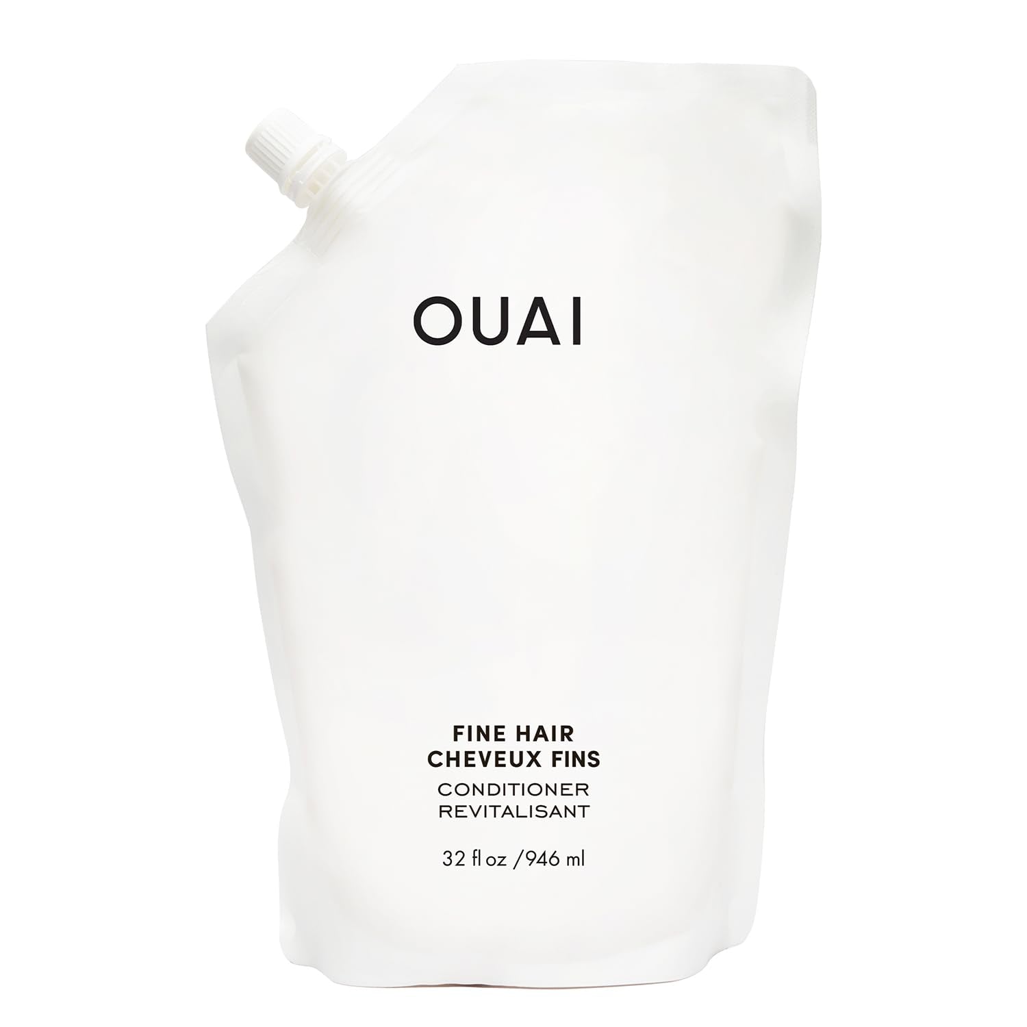 OUAI Fine Hair Conditioner - Volumizing Conditioner for Fine Hair Made with Keratin, Biotin and Chia Seed Oil - Adds Softness, Bounce and Volume - Free from Parabens, Sulfates, and Phthalates (10 oz)