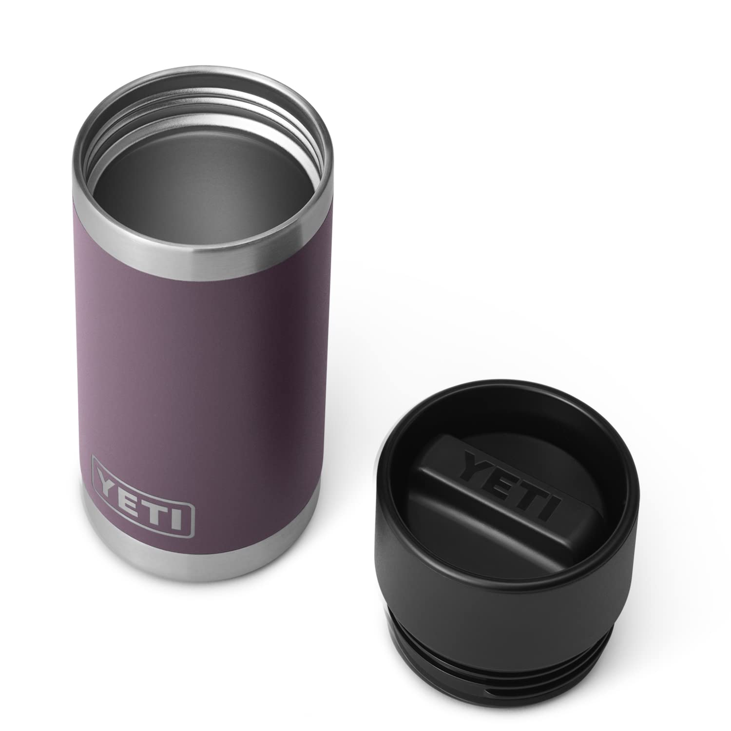 YETI Rambler 12 oz Bottle, Stainless Steel, Vacuum Insulated, with Hot Shot Cap