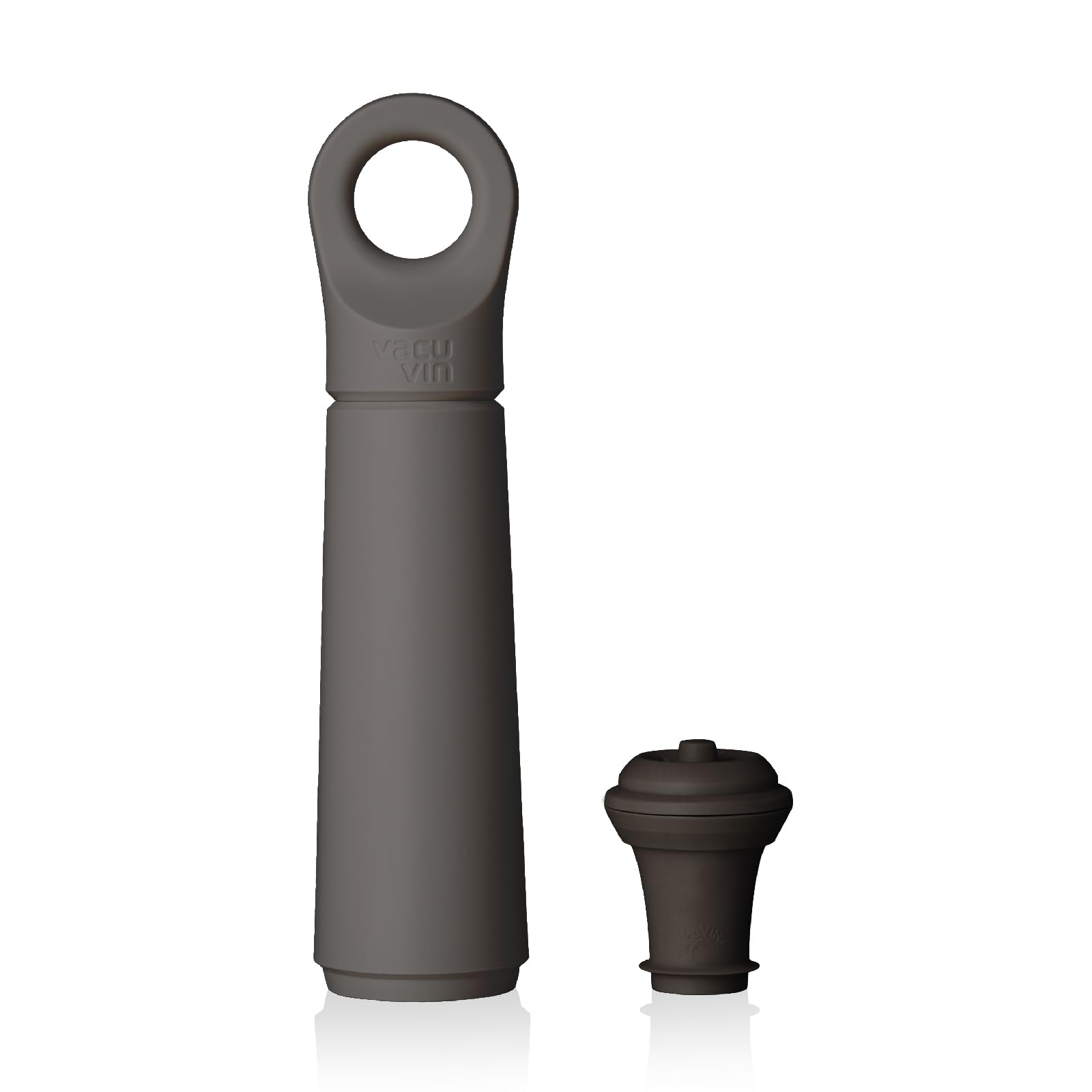 Vacu Vin Wine Saver Loop - Designed and Made in the Netherlands - Vacuum Wine Stopper Keeps Your Wine Fresh for up to 10 Days - Reusable, Made with 98% Recycled Material - 1 Pump, 1 Stopper, Sand