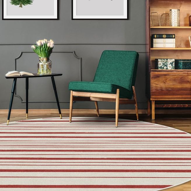 RUGGABLE Winter Plaid Washable Rug - Perfect Holiday Area Rug for Living Room Bedroom Kitchen - Pet & Child Friendly - Stain & Water Resistant - Dress Stewart Tartan Plaid 3&