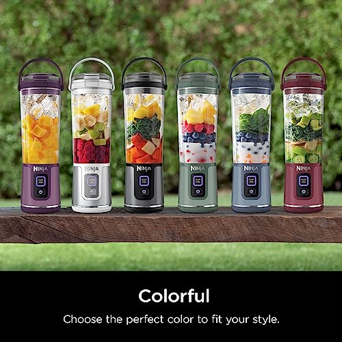 Ninja Blast Portable Blender, Cordless, 18oz. Vessel, Personal Blender For-Shakes and Smoothies, BPA Free, Leakproof-Lid and Sip Spout, USB-C Rechargeable, Dishwasher Safe Parts, Tinted Pink, BC151PK