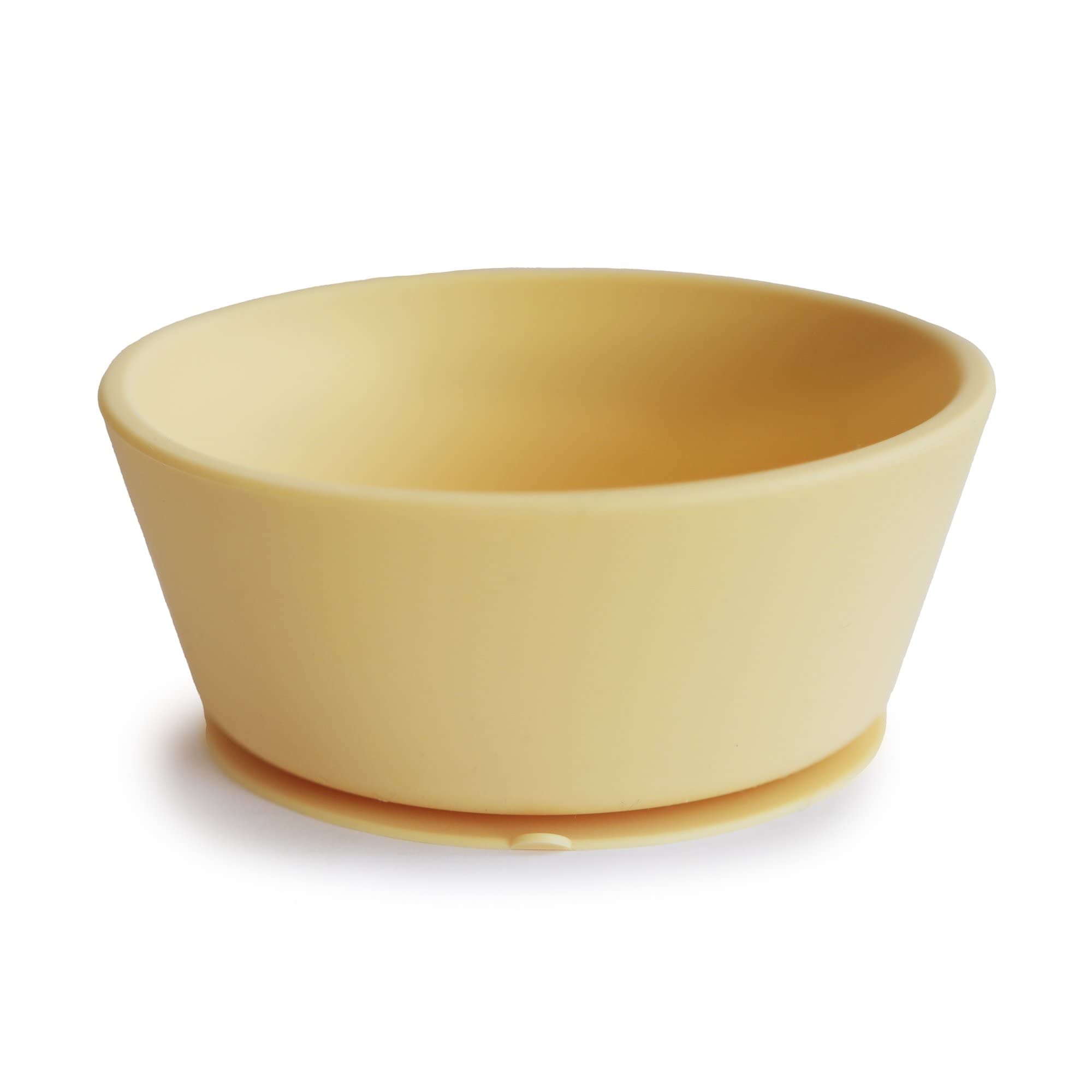 mushie Silicone Suction Bowl | BPA-Free Non-Slip Design (Ivory)