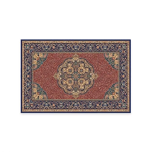RUGGABLE Disney Traditional Mickey Mouse Washable Rug - Perfect Area Rug for Nursery Playroom Kids Room - Pet & Child Friendly - Stain & Water Resistant - Damask Grey 3&