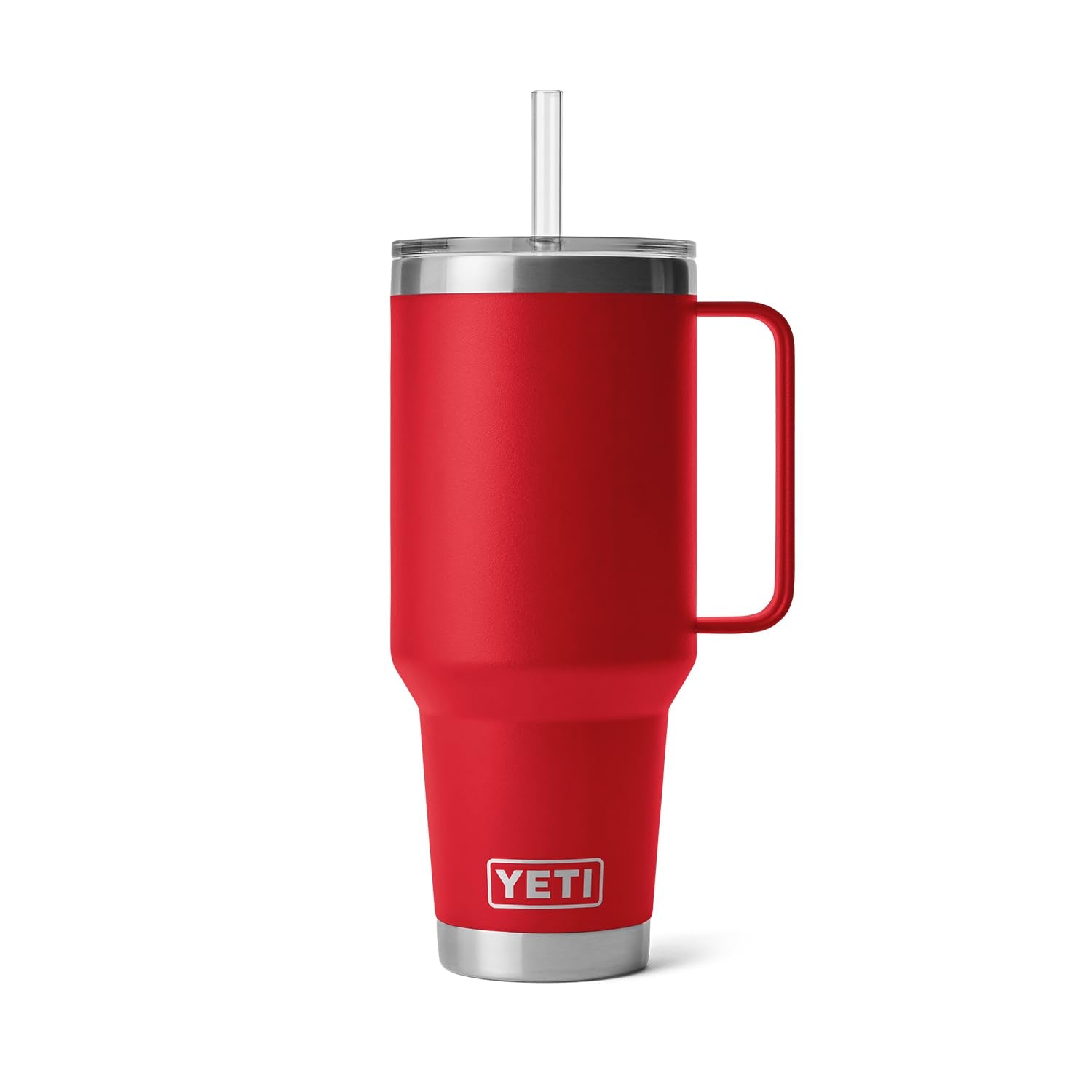 YETI Rambler Tumbler with Handle and Straw Lid, Vacuum Insulated Travel Mug, Stainless Steel