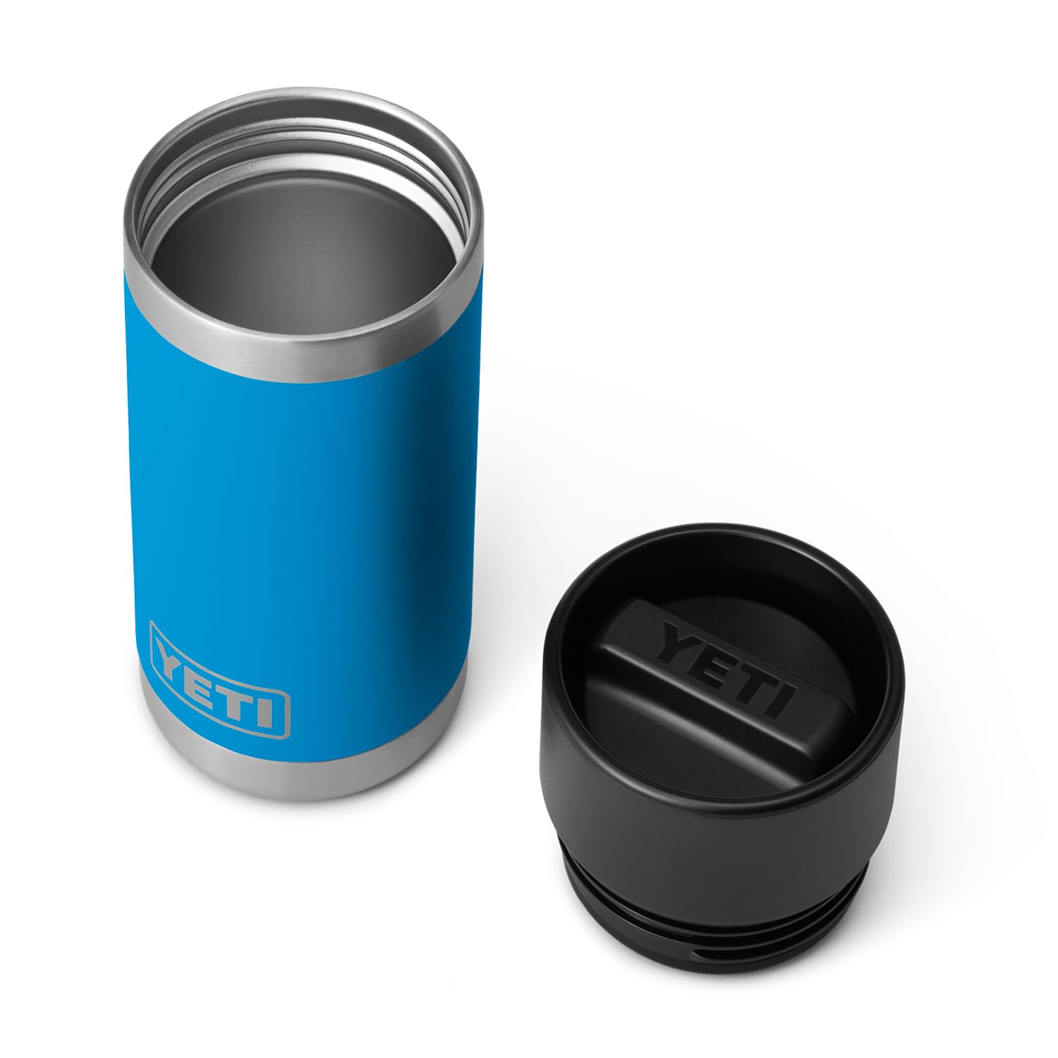 YETI Rambler 12 oz Bottle, Stainless Steel, Vacuum Insulated, with Hot Shot Cap
