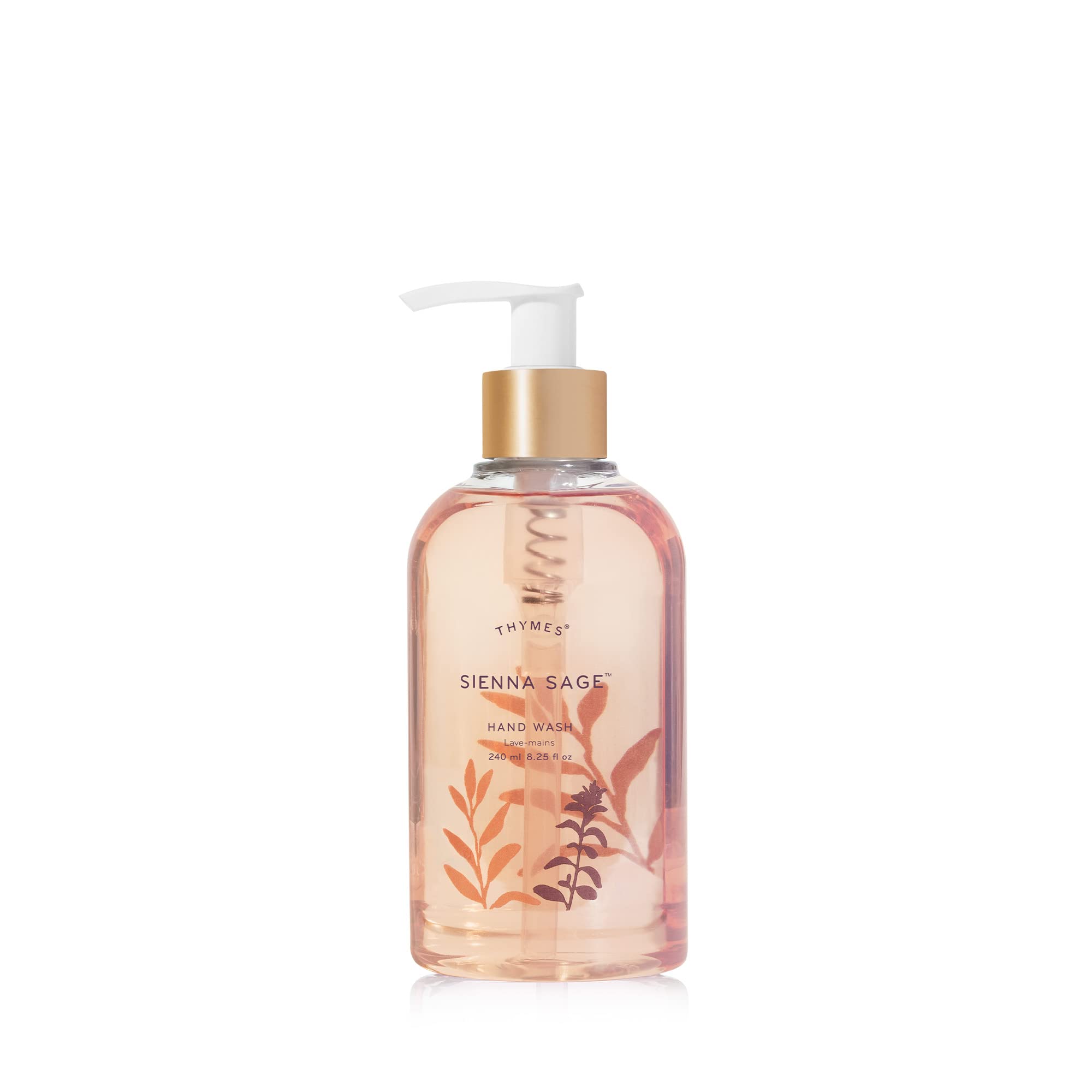 Thymes Eucalyptus Hand Wash - Liquid Hand Soap with Nourishing Ingredients - Eucalyptus Scented Skin Care Soap Dispenser - Botanical Fragrance, Glycerin & Jojoba, Lightly Scented (8.25 oz)