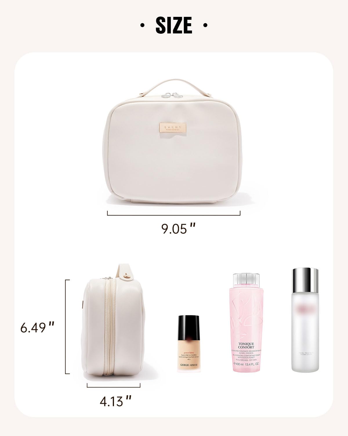 EACHY Travel Makeup Bag,Large Capacity Cosmetic Bags for Women,Waterproof Portable Pouch Open Flat Toiletry Bag Make up Organizer with Divider and Handle