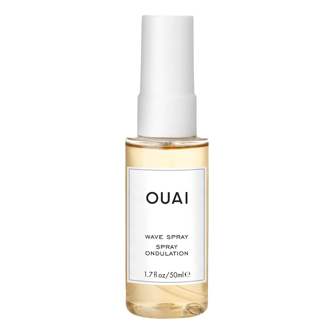 OUAI Wave Spray - Coconut Oil & Rice Protein Texture Mist for Voluminous Beach Waves with Shine - Paraben Free, Safe for Color & Keratin-Treated Hair (4.9 fl oz)
