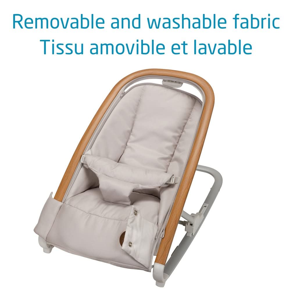 Maxi-Cosi 2-in-1 Kori Rocker, folds flat, travel, washable fabrics, Sand Horizon