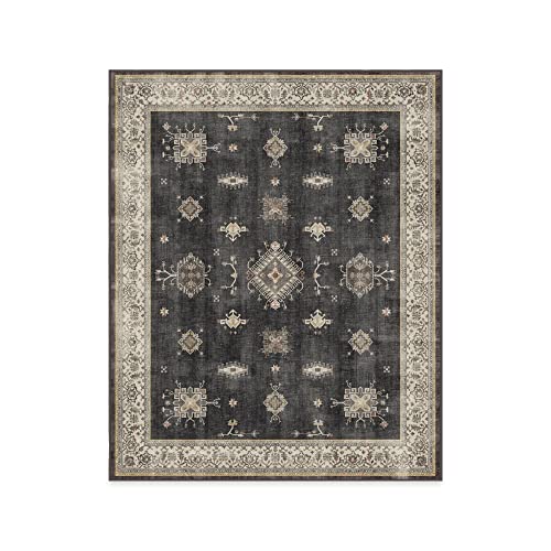 RUGGABLE – Verena Dark Wood – Machine Washable Runner Rug – Pet & Child Friendly – Stain & Water Resistant – Non-Slip – 2.5&