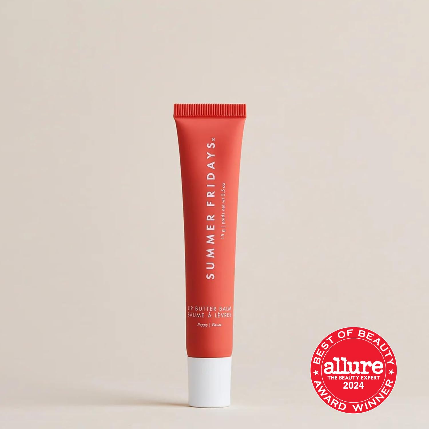 Summer Fridays Lip Butter Balm - Conditioning Lip Mask and Lip Balm for Instant Moisture, Shine and Hydration - Sheer-Tinted, Soothing Lip Care - Vanilla Beige (.5 Oz)