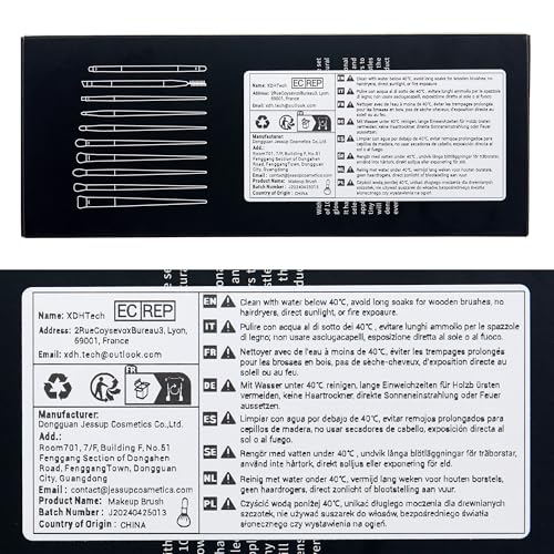 Jessup Makeup Brushes 14Pcs Makeup Brush Set Premium Synthetic Powder Foundation Contour Blush Concealer Eye Shadow Blending Liner Make Up Brush Kit Light Grey T329