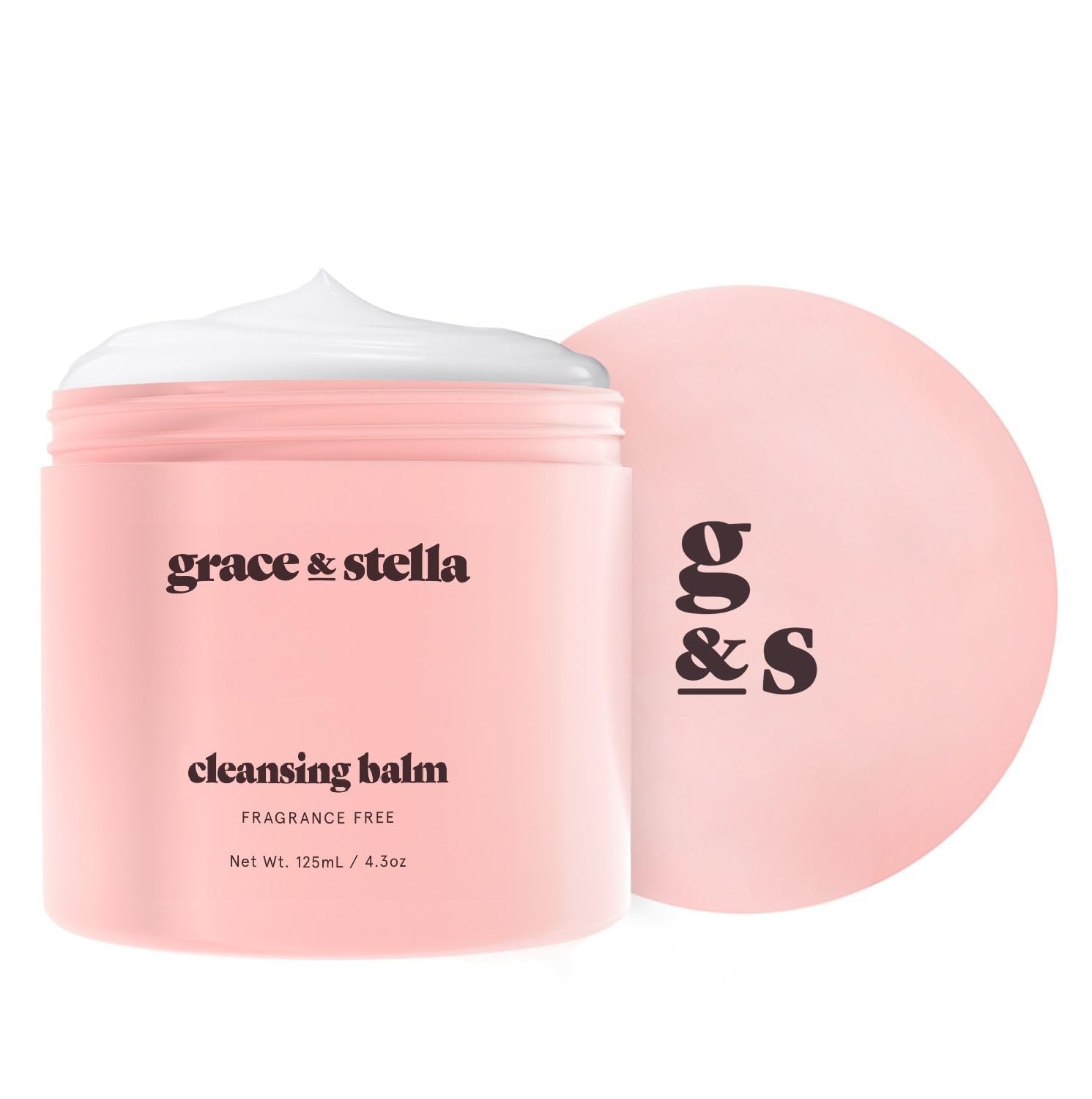 grace & stella Cleansing Balm (4.3 oz/125 ml) Makeup Cleansing Balm - Makeup Remover Balm for All Skin Types