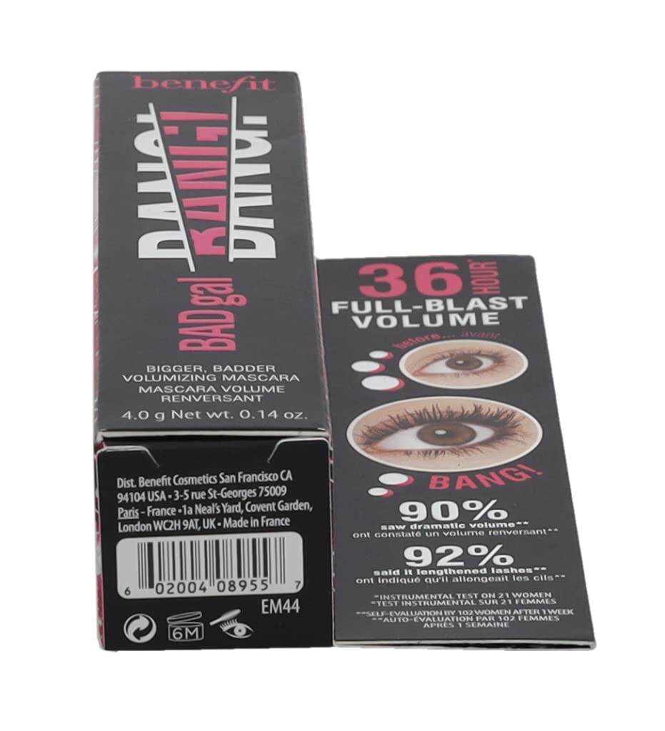 Benefit Bad Gal Bang Volumizing Mascara, Regular Size, 0.3 Fl Oz, Black