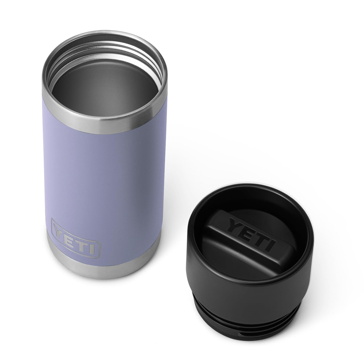 YETI Rambler 12 oz Bottle, Stainless Steel, Vacuum Insulated, with Hot Shot Cap