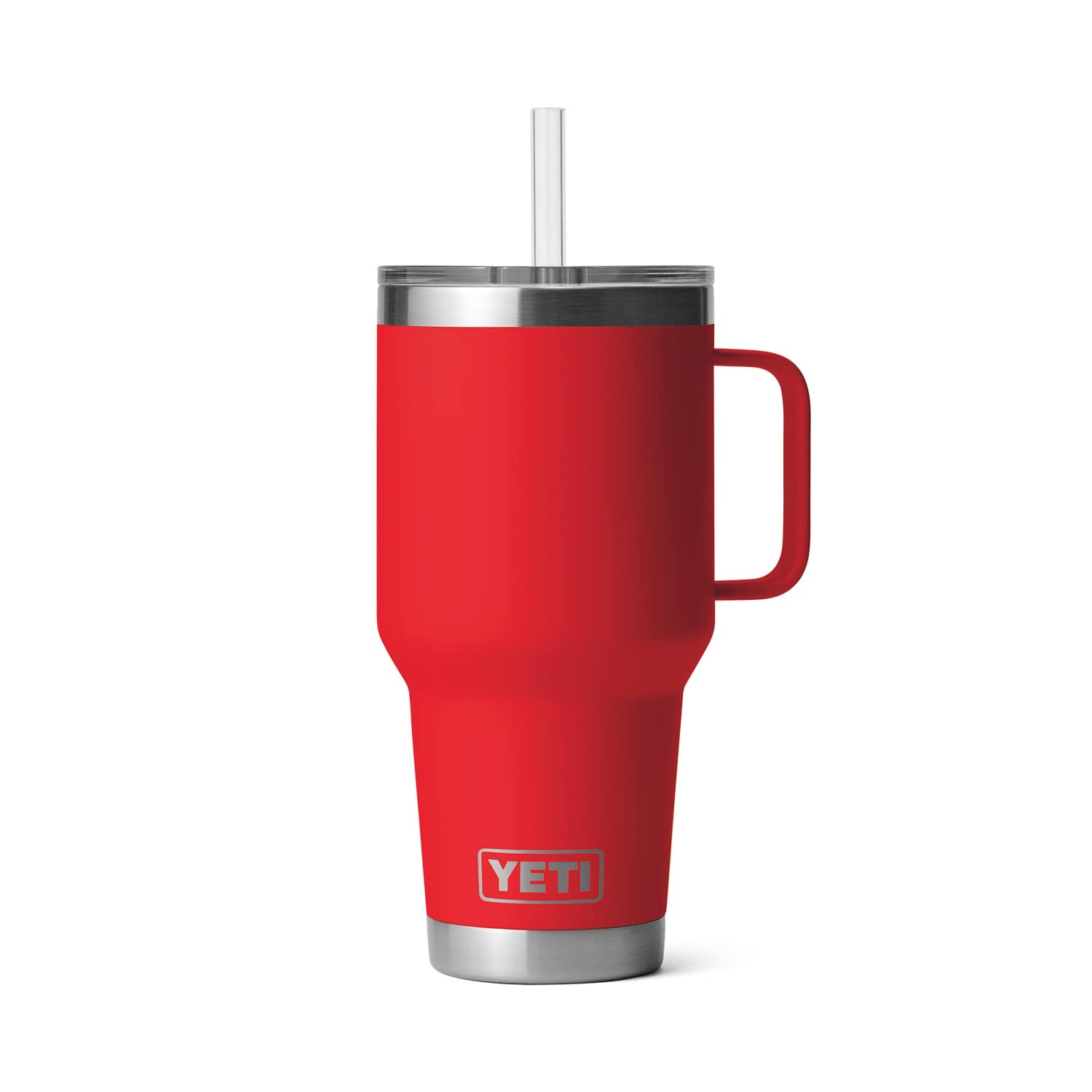 YETI Rambler Tumbler with Handle and Straw Lid, Vacuum Insulated Travel Mug, Stainless Steel