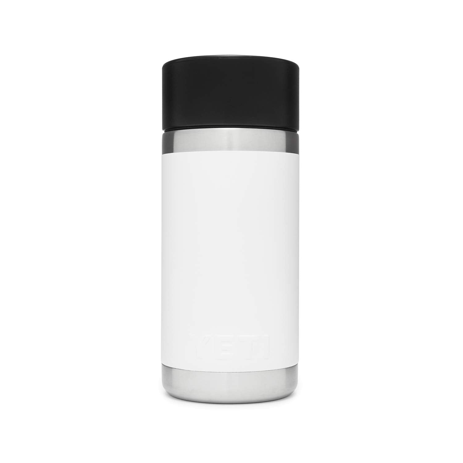 YETI Rambler 12 oz Bottle, Stainless Steel, Vacuum Insulated, with Hot Shot Cap