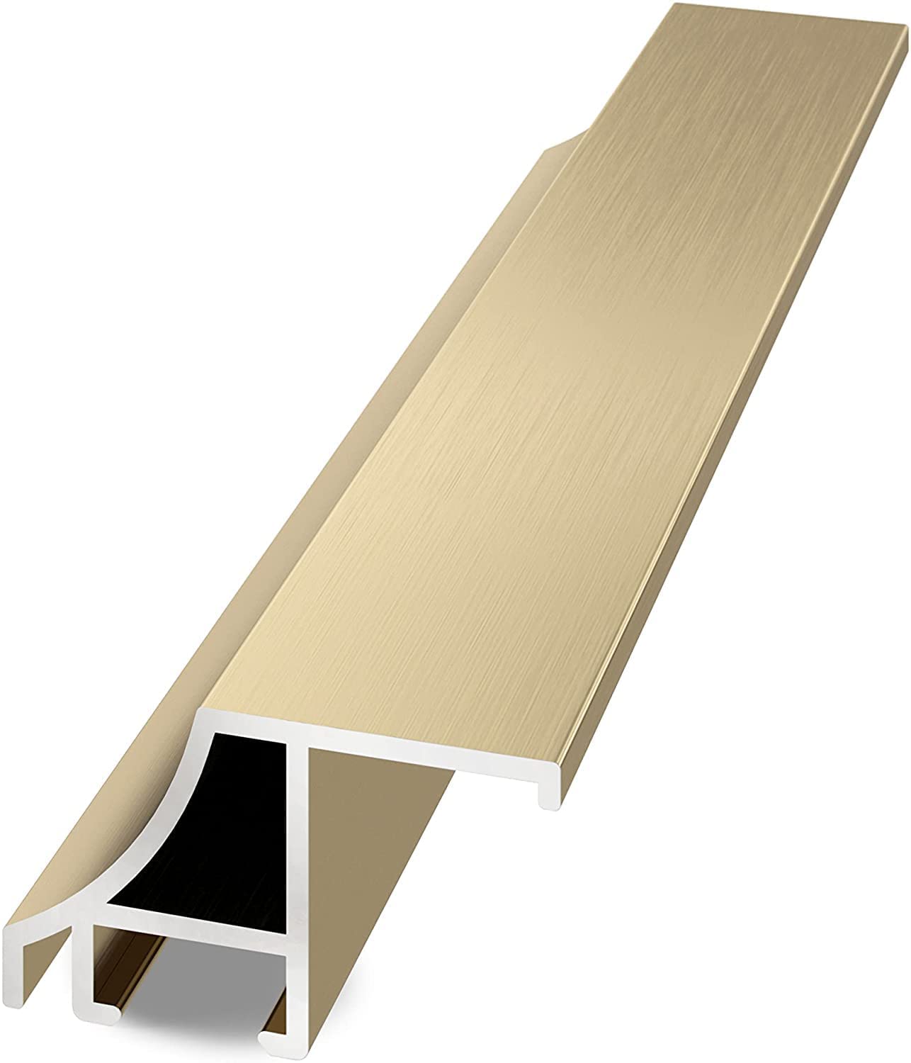 Frame My TV Deco TV Frames Alloy Scoop - Pale Gold Bezel Compatible ONLY with Samsung The Frame TV (55", Fits 2021-2024 Frame TV)