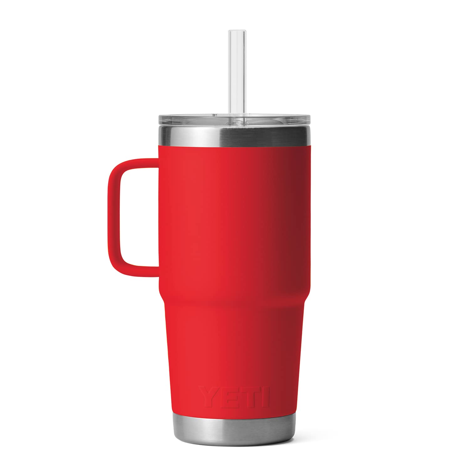 YETI Rambler Tumbler with Handle and Straw Lid, Vacuum Insulated Travel Mug, Stainless Steel