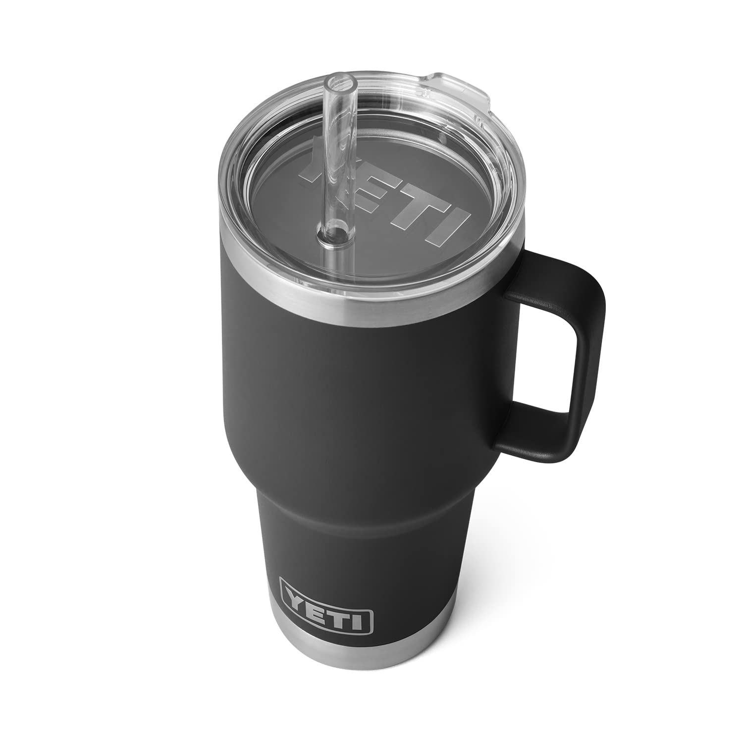 YETI Rambler Tumbler with Handle and Straw Lid, Vacuum Insulated Travel Mug, Stainless Steel